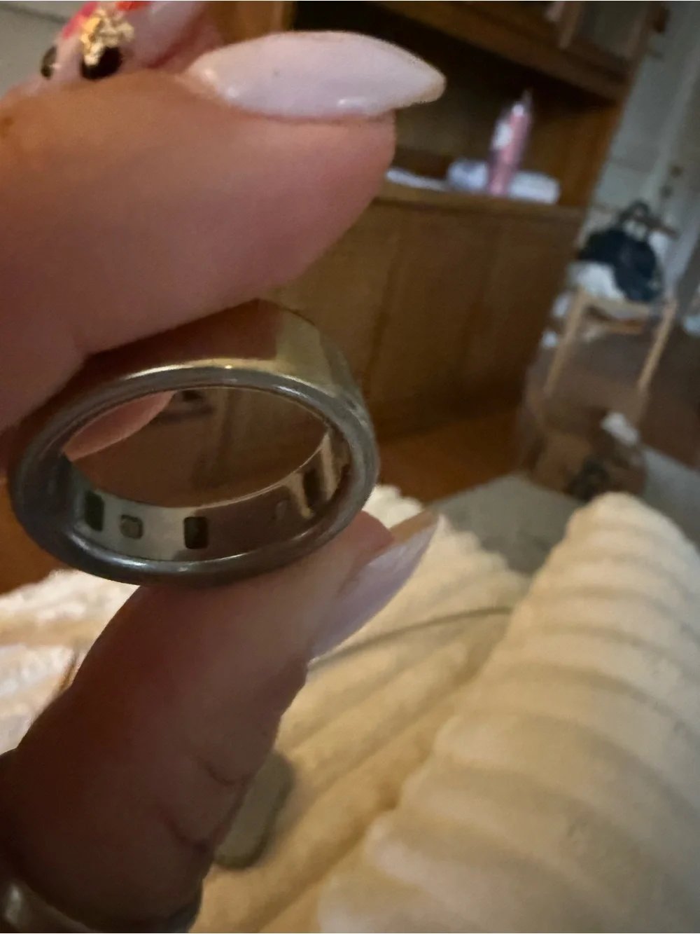 Oura Smart Ring - Gold Exterior with Silver Interior